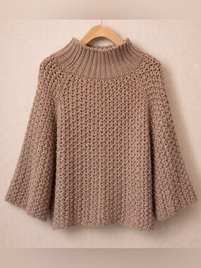 LEMONWOOD chunky knit sweater alpaca wool oversized Italy cozy